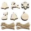 Деревянный Рождественский Елочный Подвес в Рустикальном Стиле DIY Декоративные Аксессуары