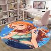 1pc Nami  Carpet, Round Rug, Comfortable, Suitable for Entryways, Living Rooms, Office, And Bedrooms, Christmas Decoration