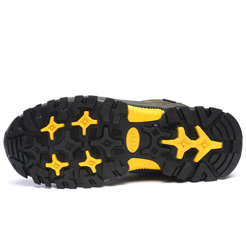 Мужские ботинки, водонепроницаемые кожаные кроссовки, уличные мужские походные ботинки, рабочая обувь, размер 39-47