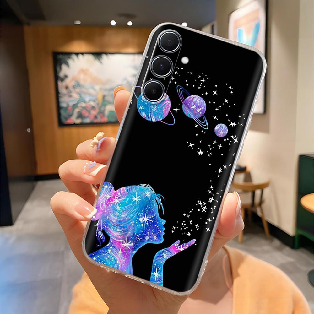 6.7" Для Samsung A36 SM-A366E Чехол Расписной Узор Мягкий Прозрачный Силикон ТПУ Чехол на Для Samsung Galaxy A36 5G A366 Чехлы Fundas