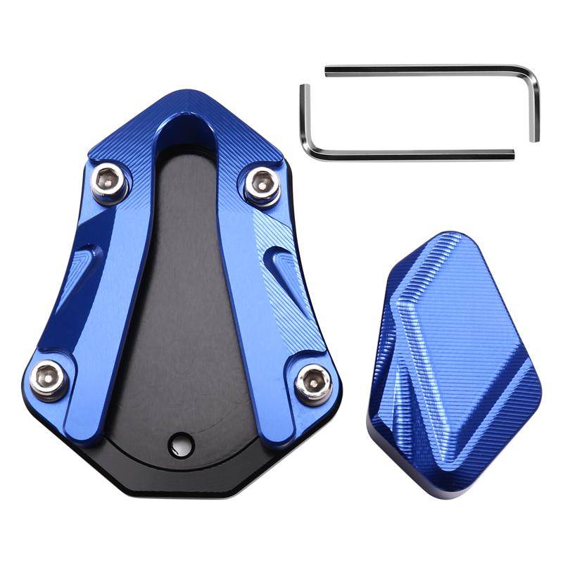 Ac29-Motorcycle Kick Stand Foot Side Stand Enlarger Plate Kickstand Extension For ZONTES 368G