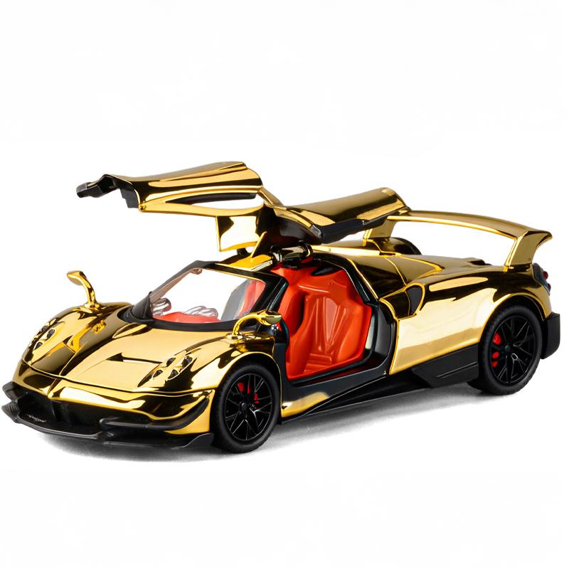 1:24 Pagani Huayra Dinastia BC Суперкар Сплав Гальваника Модель Спортивного Автомобиля Металл Автомобили Модель Гоночной Машины на Трассе Звук Свет