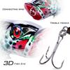 Рыболовные приманки,4 шт,кривошип приманка с тройным крючком,искуственная примпнка,приманка для рыбы
