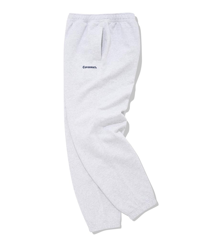 COVERNAT Authentic Logo Sweat Jogger Pants Heather Grey
