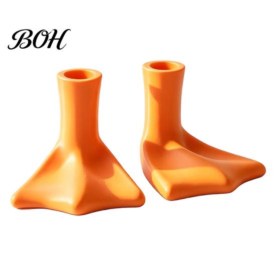Space Saving Brush Holder 2PCS Cute Duck Foot Toothbrush Holder, Durable PLA Vertical Storage Pla Rack Stand, Stable Non-slip Organizer, for Bathroom