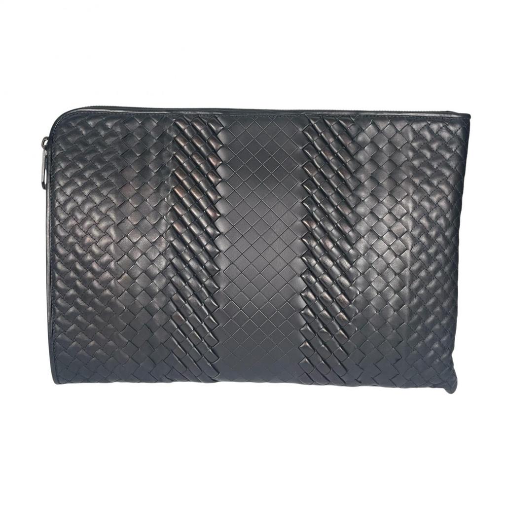 BOTTEGAVENETA Intreccio Inhemaratore Clutch bag black mens used