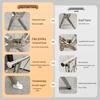 NICHUANG Telescopic Folding Stainless Steel Clothes Drying Rack