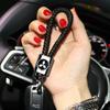 bljm6 For Mitsubishi Outlander Lancer 9 ASX RALLIART Eclipse L200 Pajero Car Keychain Car Emblem Keyrings Key Case Car Accessories