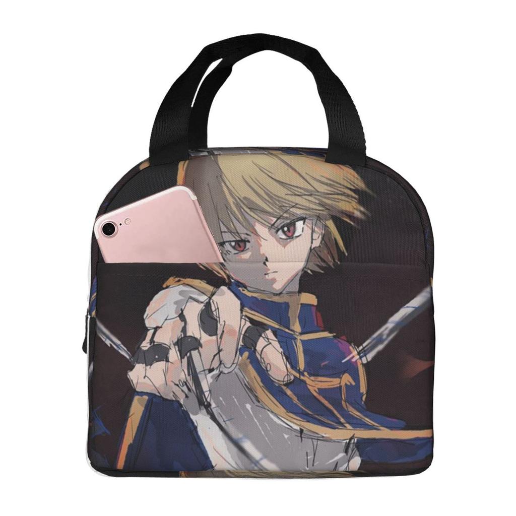Anime HXH Hunter X Hunter Kurapika Insulated Lunch Bag for Kids School Cooler Thermal Food Box Tote Lunch Boxes Container