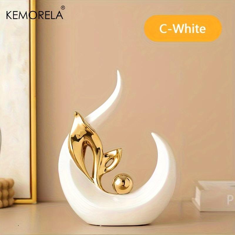Керамическая статуэтка Nordic Creative Light Luxury Living Room Decoration Скульптуры и статуэтки Аксессуары для офисного стола Декор комнаты