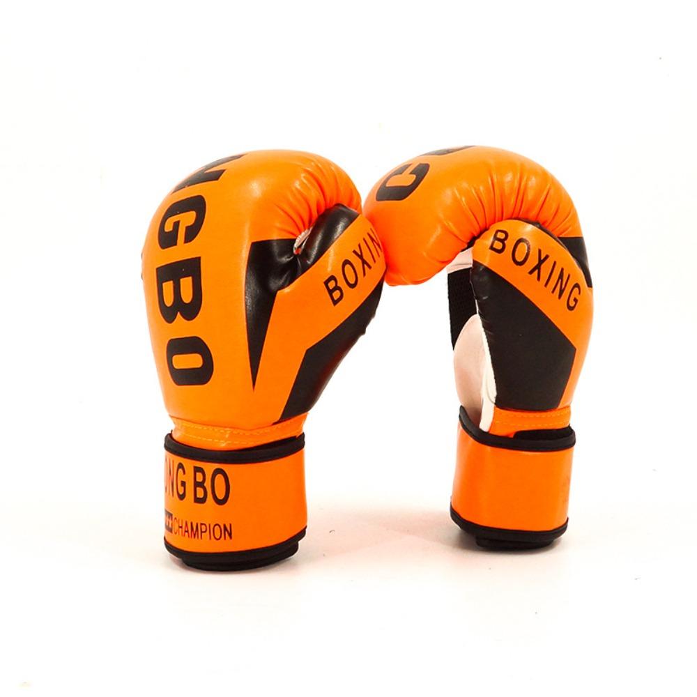 Sponge Padding Leather Boxing Gloves PU Leather Kickboxing Protective Gloves  Children