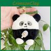 Panda Plush Cuddly Bear Keychain Cute Coin Bag Soft Stuffed Animal Gift Children For