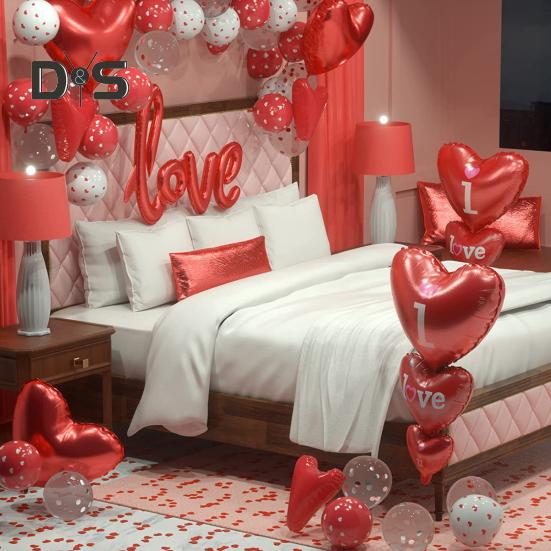 Яркий цветной настенный шар, легкий и прочный, свадебная комната, соединенный любовный настенный декоративный шар