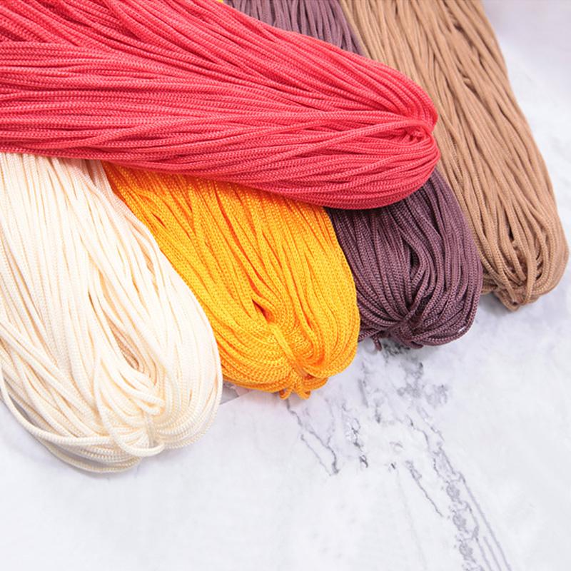 3 мм нейлоновый шнур вязаный крючком полая линия макраме DIY браслет ручной работы плетеный ремесла/обувь