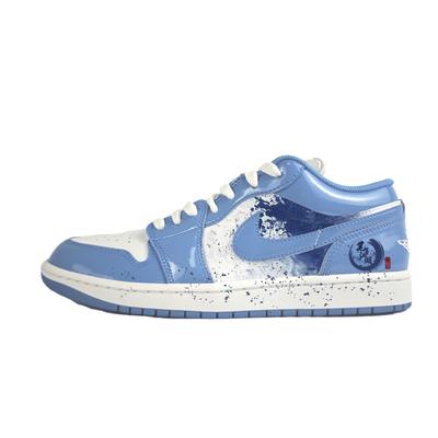 Air Jordan 1 Low 'Legend Blue' Нескользящие Устойчивые к истиранию Низкие Винтажные Баскетбольные Кроссовки Унисекс Синие FZ2138-114(Команда352-)