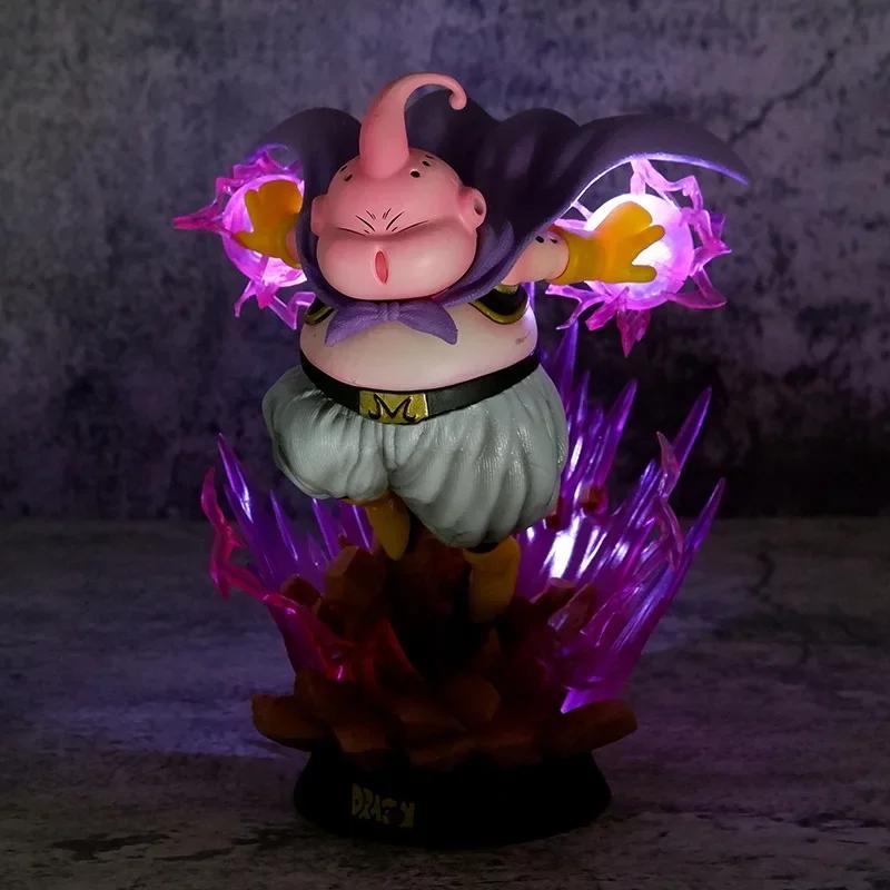 Фигурка Маджин Буу (толстый Буу) из аниме Dragon Ball Z, 18 см, с подсветкой, из ПВХ, коллекционная модель, украшение, игрушка, подарок.