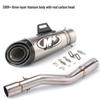Stainless Steel Middle Section Exhaust for 300AC/300R/300RR/500 Motorcycles