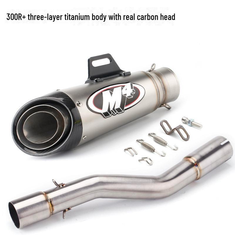 Stainless Steel Middle Section Exhaust for 300AC/300R/300RR/500 Motorcycles