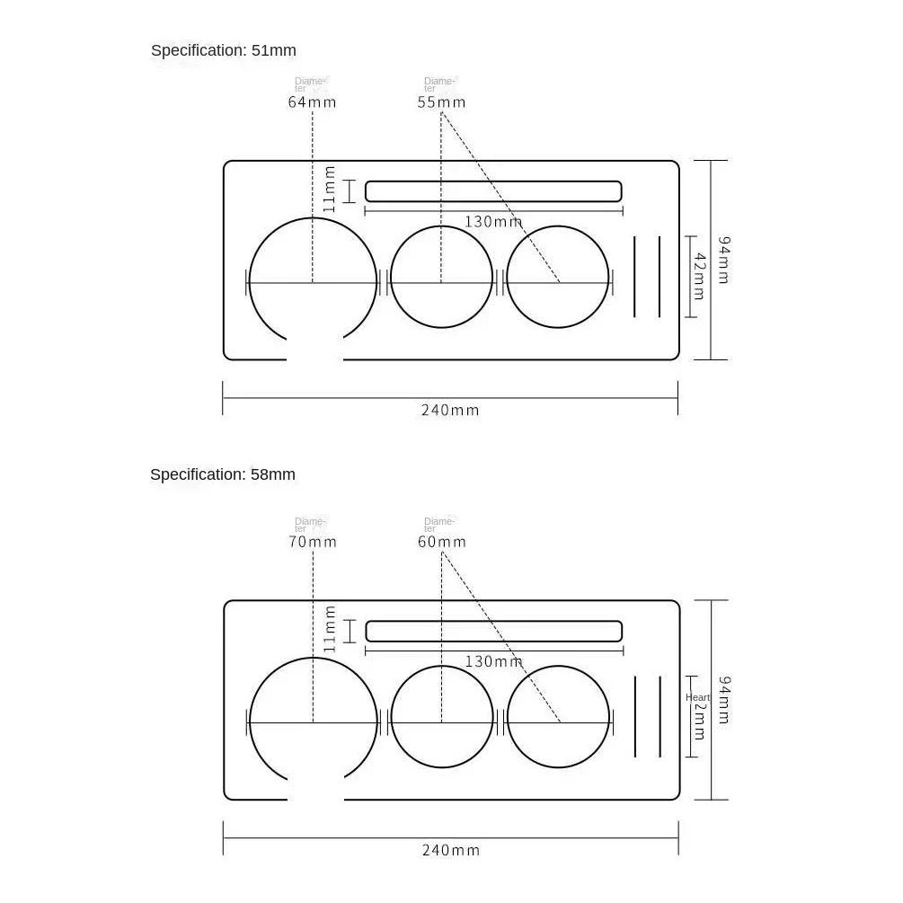 51/54/58 мм держатель для темперирования кофе ручка для кофе салфетка для пудры деревянная основа аксессуары для хранения кофе эспрессо бар принадлежности для бариста