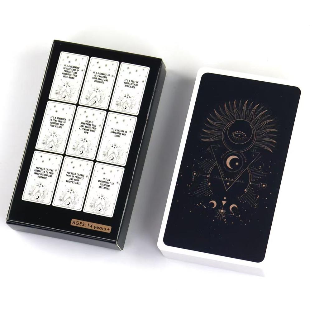 10.3*6cm Whispers of Insight - Why Oracle Deck 54 Inspirational Answers To Explore The Hidden Meanings Behind Life's Challenges