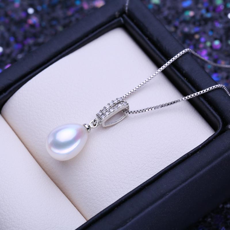 Женское ожерелье LSOOYH с натуральным пресноводным жемчугом и кубическим цирконием