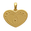 [J9601] - Gold Plated 'Love' Pendant - 19x14 Mm