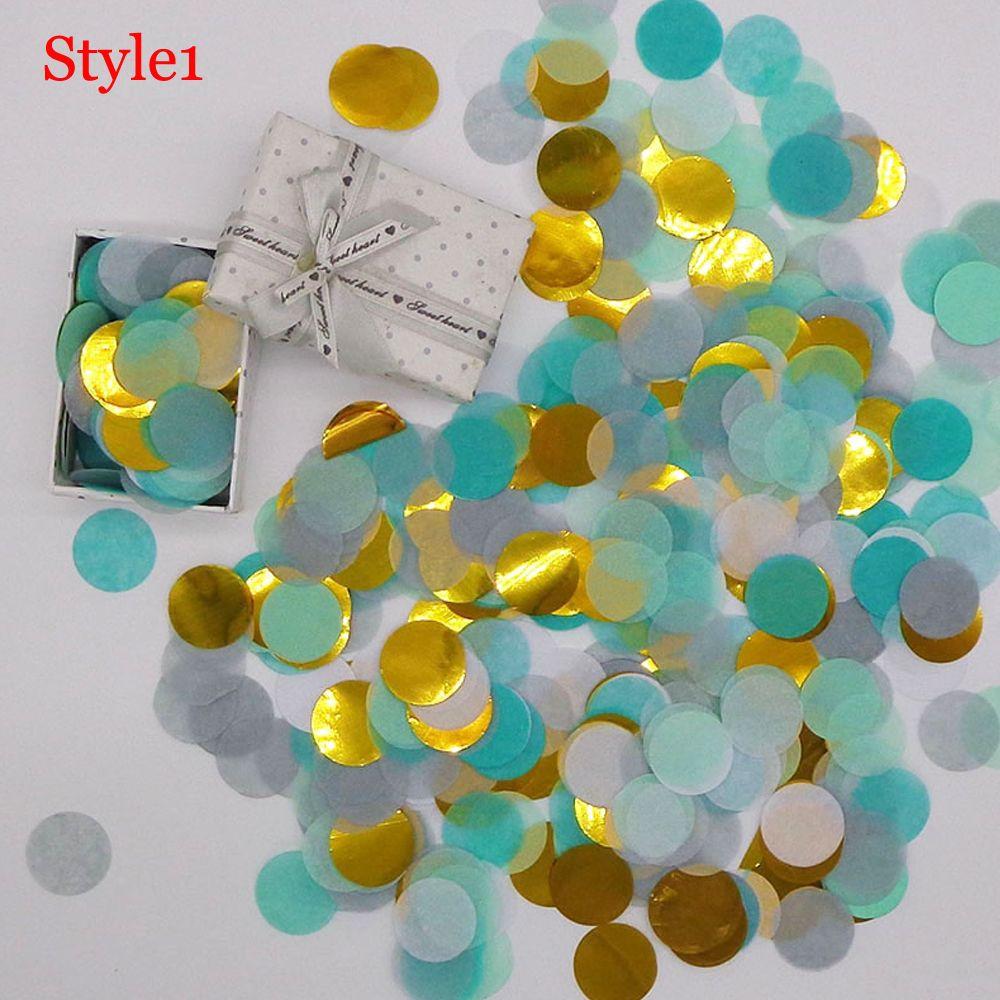 Kids Mixed Colors Pink Dots Birthday Round Party Decorations Confetti Tissue Paper Filling Balloons