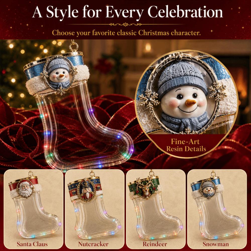 Clear Transparent Acrylic Hanging Ornament Christmas Tree Ornament For Home Decor
