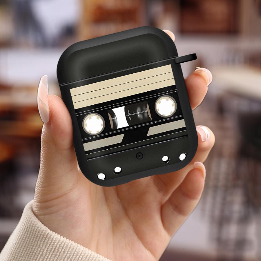 Чехол для наушников Чехол-крышка Для Airpods 2 1 Pro Pro2 Pro3 3 4 Классическая Кассетная лента