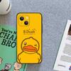 B Duck милый желтый модный чехол для телефона чехол для iPhone Xiaomi Mi Samsung Galaxy Redmi Note AS 11 12 13 14 15 22 23 24 5G Pro Plus Max Fe Ultra