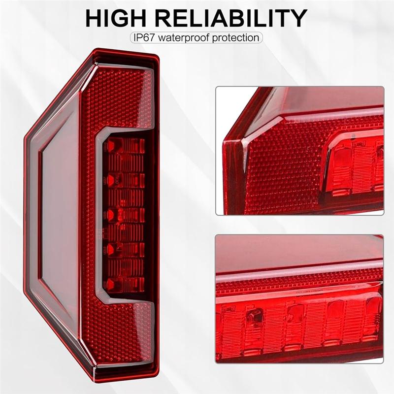 A58X-UTV Tail Light Assembly LED Taillight For Polaris Ranger 570 900 1000 XP General 1000 Rear Brake Stop Light 2412774
