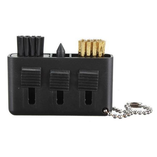 Мини-щетка для клюшек для гольфа 3 в 1 для удаления мусора, карманного размера, для паттера, клина