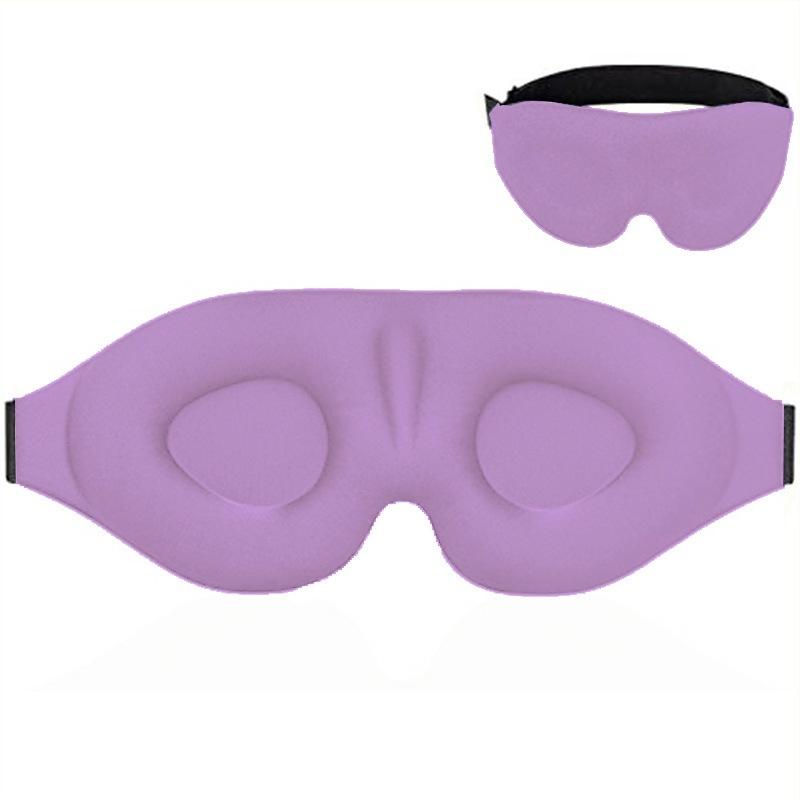 3D Contoured Sleep Eye Mask Adjustable No Pressure on Eyes Light Blocking Mask for Travel Nap