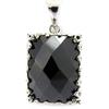 Les Trésors De Lily [G2804] - Черный серебряный кулон «Сапфо»