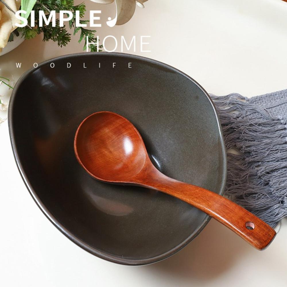 spoon Natural Mixing Stirrer Porridge Non-stick Wood Spoon Rice Soup Spoon Soup Ladle Ladle Scoop