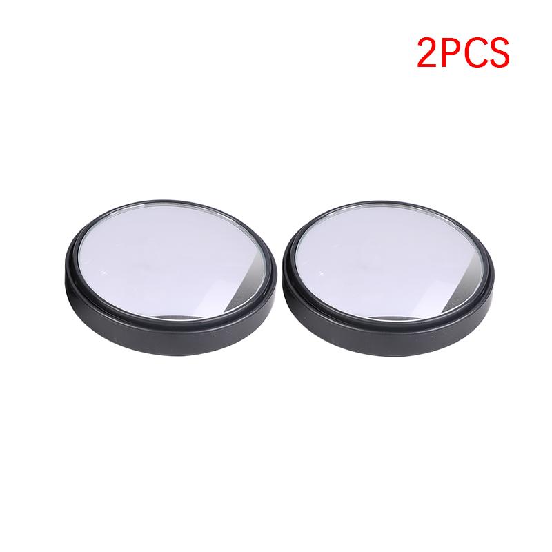 2Pcs 75Mm 3R-036 Stick-On Convex Blind Spot Rearview Mirror With Adjustable Wide Angle