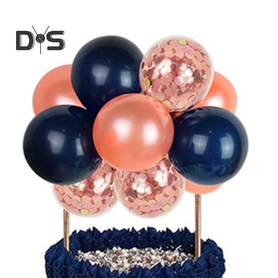 10 шт. 4-дюймовые воздушные шары для украшения торта с днем рождения, мини-шарики для украшения торта своими руками, украшение для выпечки на годовщину, день рождения, вечеринку в честь рождения ребенка