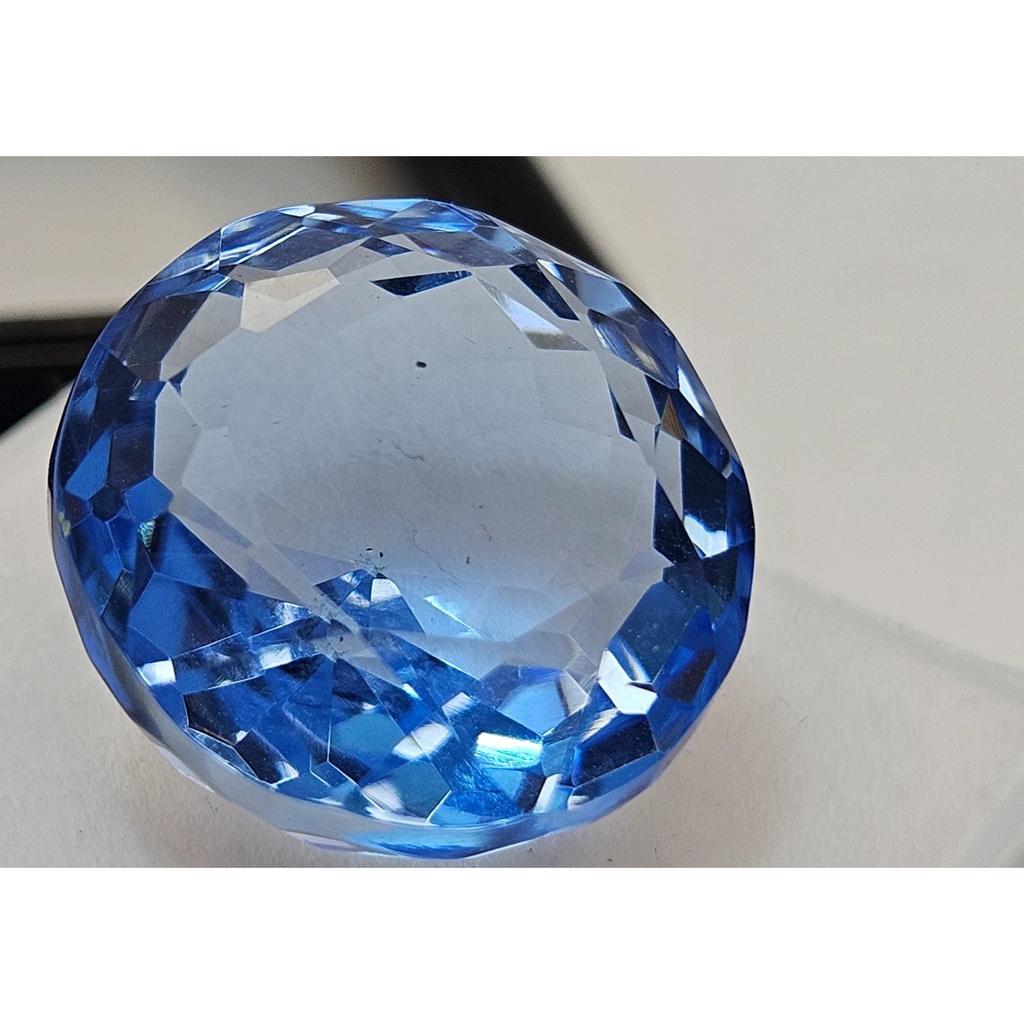 15-16 Ct Natural Sapphire Blue Round Cut Stunning Loose Gemstone