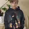 Cool 3D Printed Long Sleeved Hooded Sweatshirt, Spring and Autumn Boys' Sports and Leisure Pullover