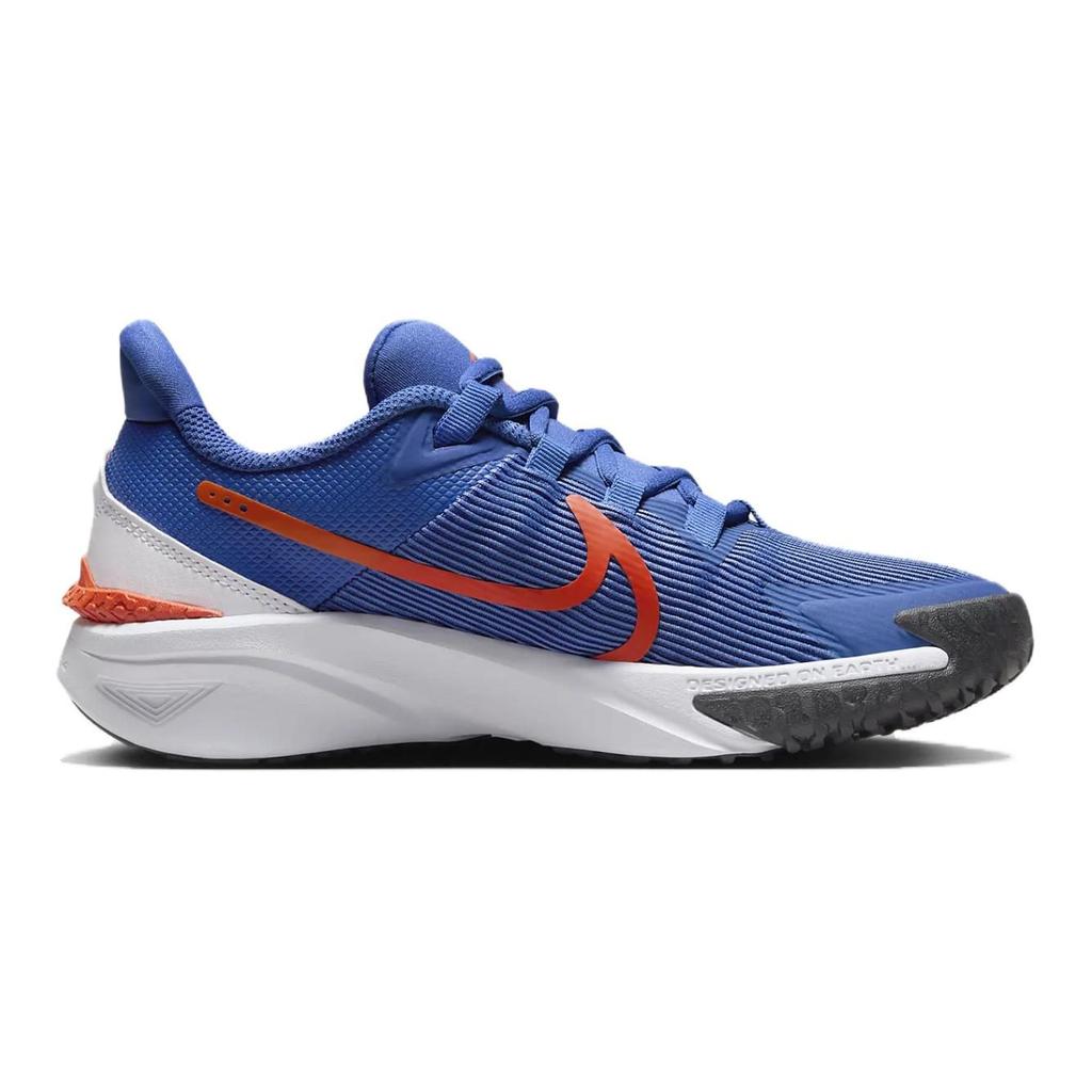 Nike Беговые кроссовки Star Runner 4 Низкие Сине-белые Унисекс DX7615-402