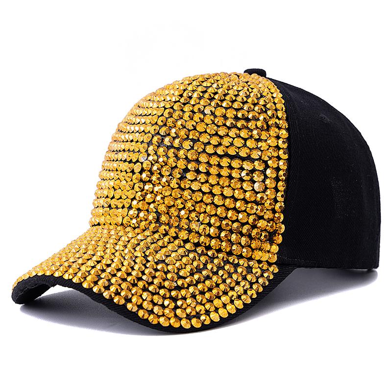 Женская бейсболка с инкрустацией бриллиантами, регулируемая, повседневная, простая, модная, уличная, кепка для активного отдыха, простой дизайн
