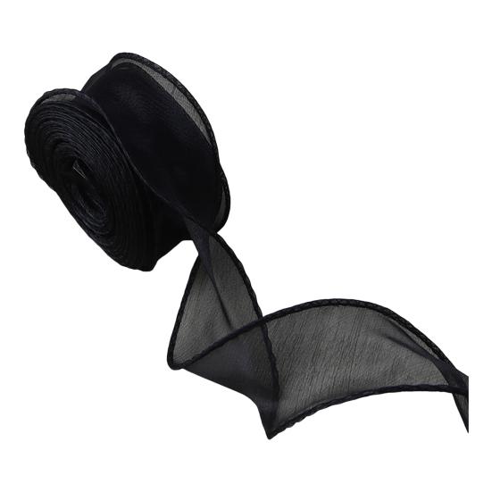 10 Yards Organza Ribbon Satin Solid Color Ribbon Roll DIY Craft Ribbon for Gift Wrapping Wedding Bouquets Wreath