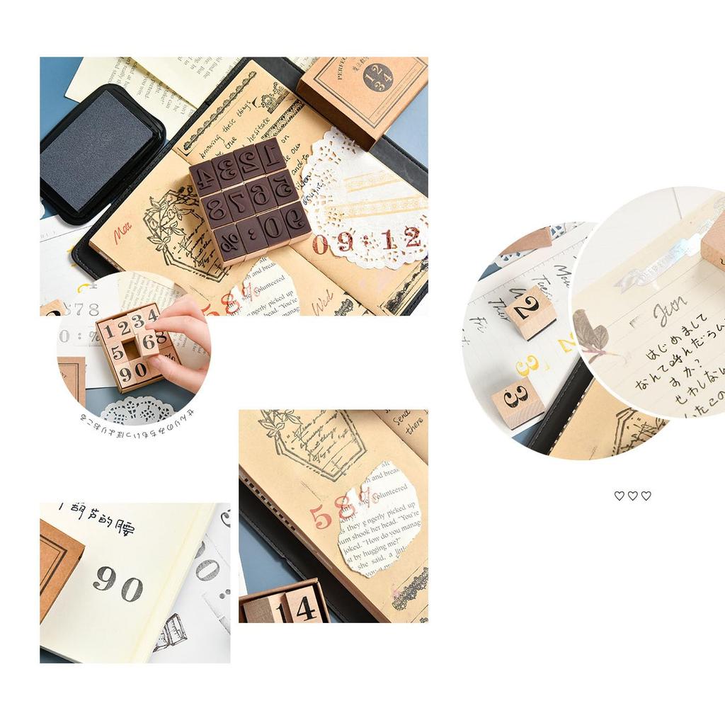 Mirhua Rubber Wooden Rubber Stamp Elegant Stamp, Stamp, Stamp, Set, Stylish, Cute,