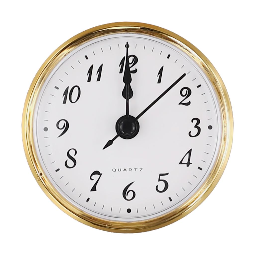 70MM Quartz Clock Inserts Movement Mechanism Replacement With A Back Cover Roman Arabic Numerals Home Decoration