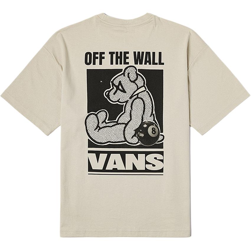 Новая футболка унисекс Vans OFF THE WALL Овсяная VN000NMD2N1