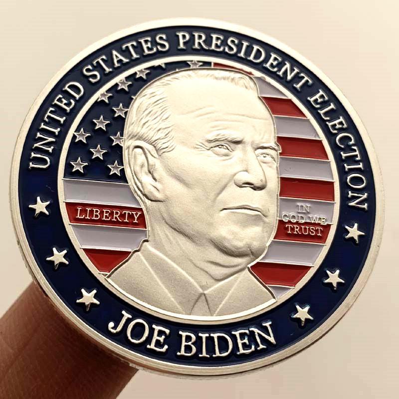 Gold Coin, 2020 Biden Gold Plated Commemorative Coin, Collector's Coin, Character Gold Coin, Coin Commemorative Badge