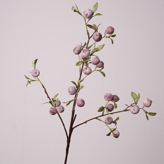 Faux Berry Stems Realistic Red/Blue/Purple Berries Branches Artificial Fruits Picks for DIY Flower Arrangement Wedding Home Decor