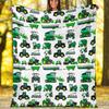 Truck Theme Printed Blanket - Perfect for Couch, Bed, Travel & Outdoor Use | Machine Washable, Cozy & Durable.