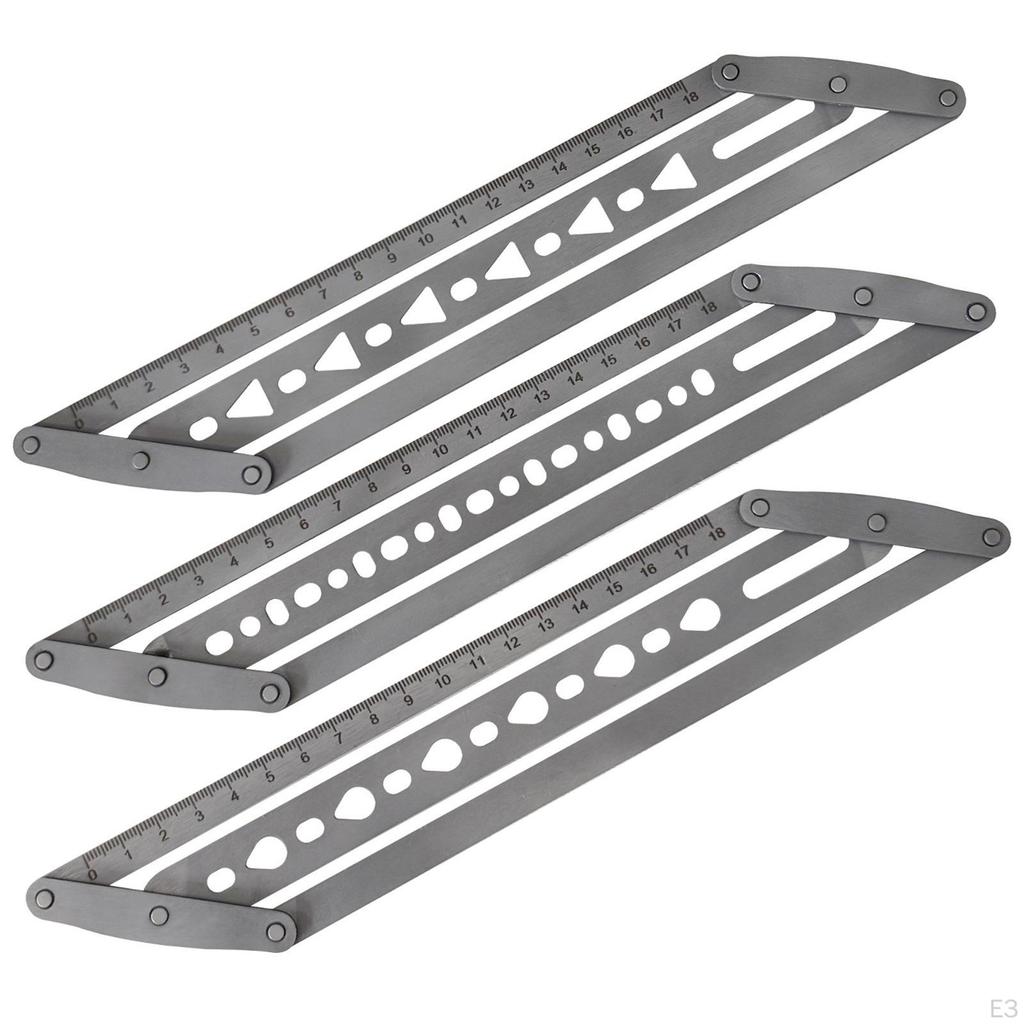 Belt Positioning Auxiliary Ruler End Tool Leatherwork Handcraft DIY Cutting Punch Hole