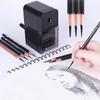 Tenwin Механическая точилка для карандашей с ручным приводом Точилка для механических карандашей Художественная студенческая Пластиковая точилка для карандашей с ручным приводом Канцелярские товары